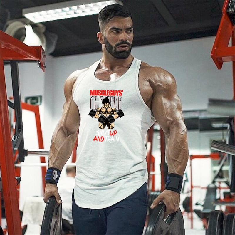 Áo Thun Ba Lỗ Tập Gym Ôm Dáng In Họa Tiết Thời Trang Mùa Hè Cho Nam