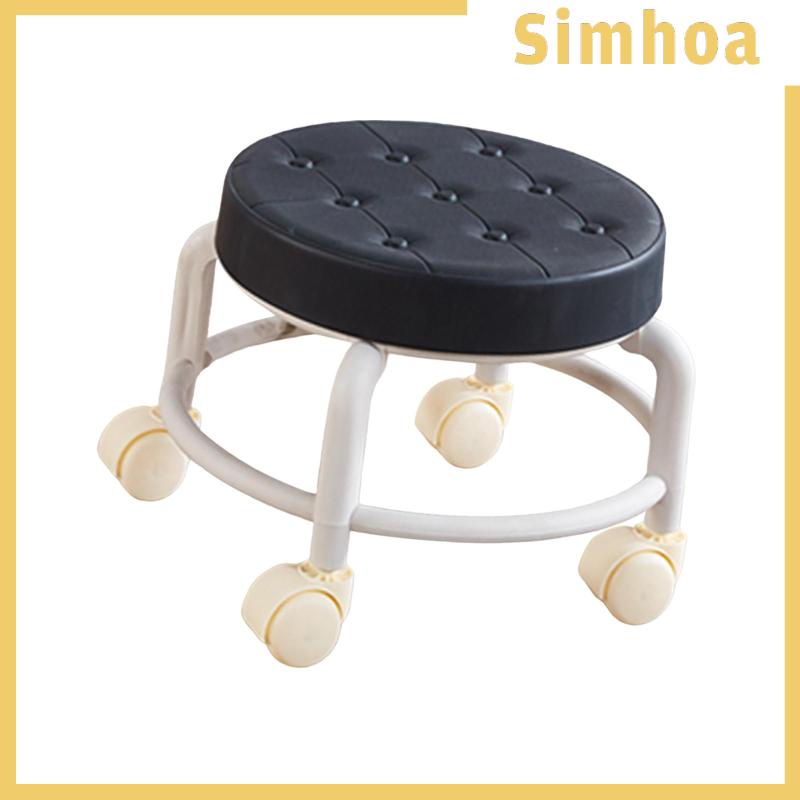 [SIMHOA] Ghế Đẩu Mini Có Con Lăn Thấp Thoải Mái Có Thể Di Chuyển Cho Nhà Ở / Văn Phòng