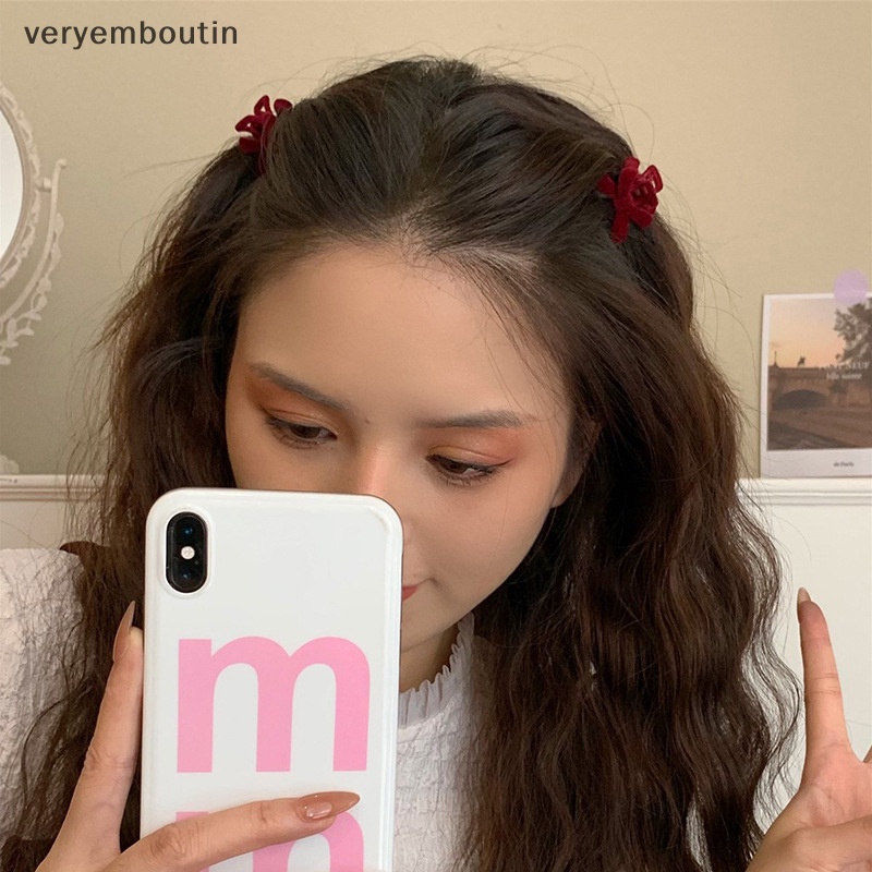 Kẹp Tóc Hình Nơ Nhỏ Xinh Xắn Dễ Thương Phong Cách Hàn Quốc Cho Bạn Gái