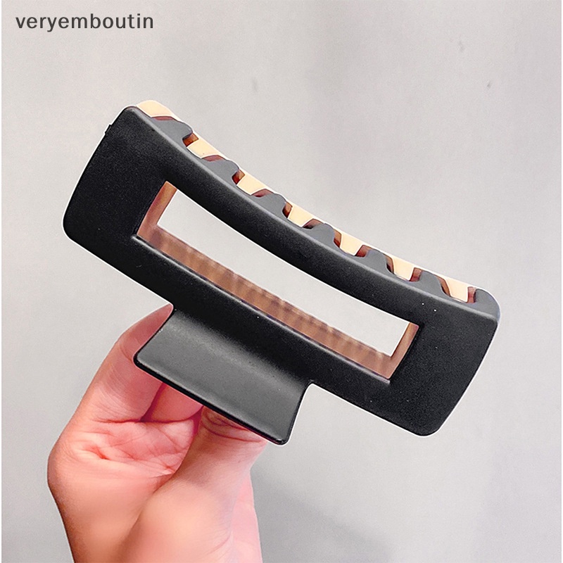 Kẹp Tóc Hình Vuông Hai Tông Màu Nhám Mới