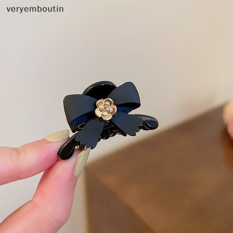 Kẹp Tóc Nơ Mini Màu Đen Thời Trang 2023 Cho Nữ