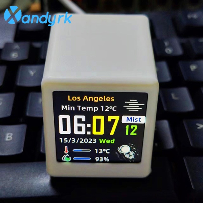 Đồng Hồ Để Bàn Đo Nhiệt Độ Và Độ Ẩm Màn Hình Lcd Kỹ Thuật Số Thông Minh