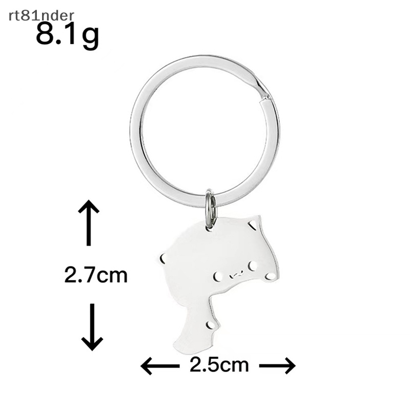 Rt Móc Khóa Hình Mèo Bằng Thép Không Gỉ Dễ Thương Trang Trí Túi Xách