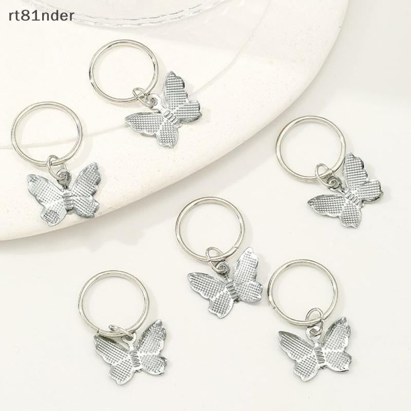 Set 6 Kẹp Tóc Hình Bướm / Ngôi Sao Bằng Kim Loại Thời Trang Cho Nữ