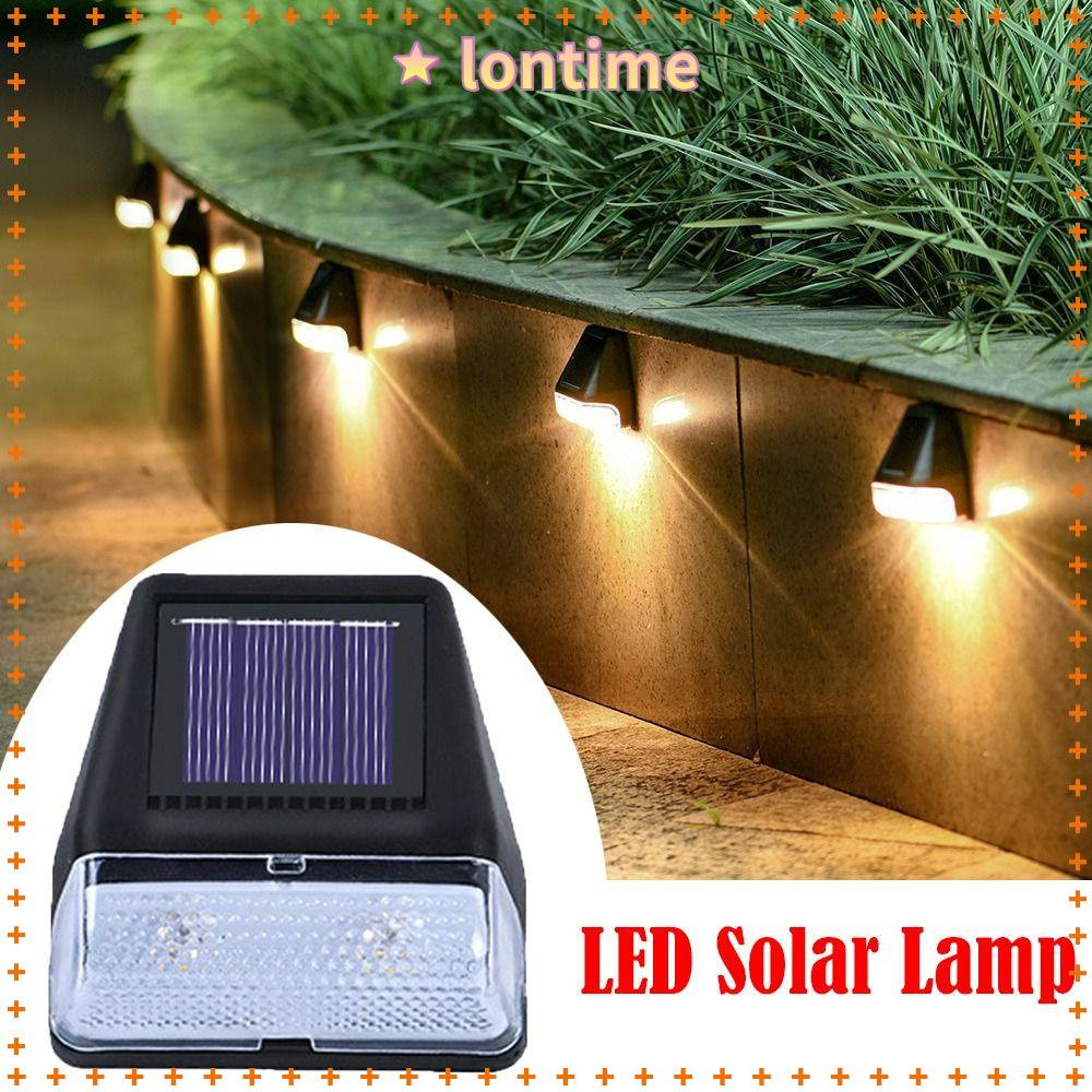 Đèn LED Năng Lượng Mặt Trời Ánh Sáng Trắng Ấm Chống Thấm Nước Màu Đen Cho Sân Vườn