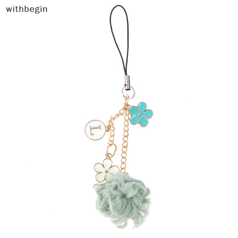 Dây Đeo Điện Thoại Di Động Dạng Xích Gắn Quả Bông Hoa Nhiều Màu
