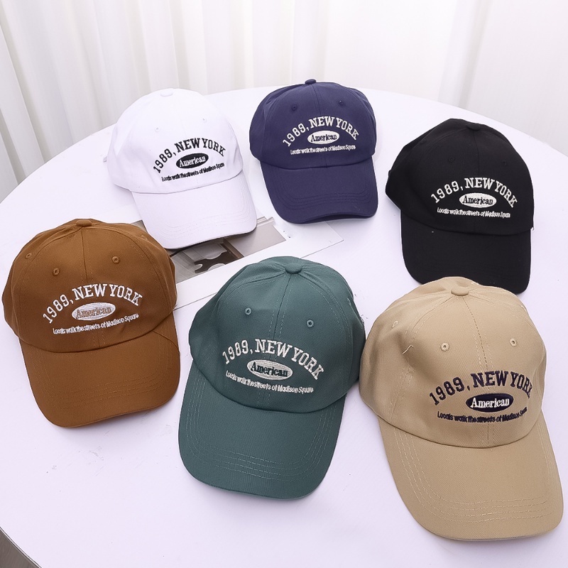 Mũ Lưỡi Trai Cotton Thoáng Khí Thêu Chữ Phong Cách Hiphop Đường Phố