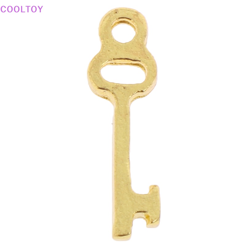 Cooltoy Tay Nắm Cửa Kim Loại Mini Màu Vàng Kèm Chìa Khóa Tỉ Lệ 1 / 12 Trang Trí Nhà Búp Bê