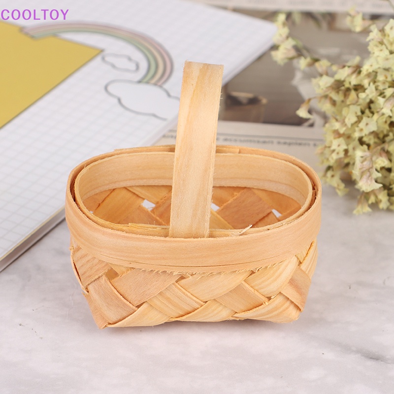 Giỏ Đan Tay Đựng Rau Củ Quả Tỷ Lệ 1 / 12 Dễ Thương Trang Trí Nhà Búp Bê