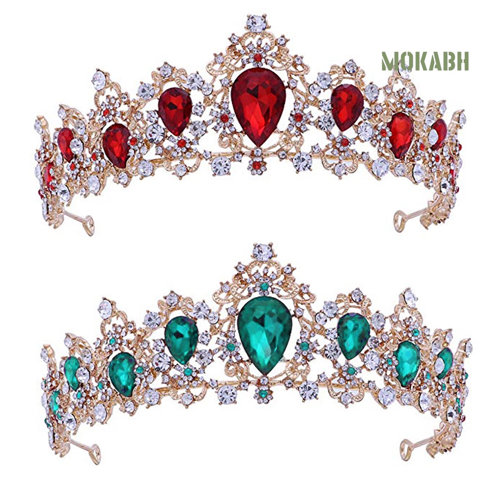 Cài Tóc Hình Vương Miện Đính Đá Lấp Lánh Dành Cho Cô Dâu