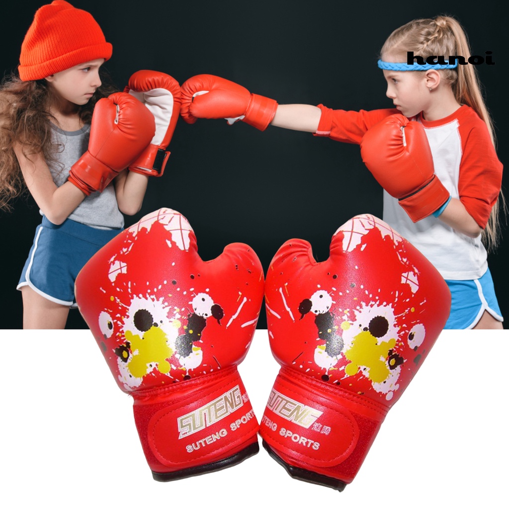Vòng Đeo Tay Kiểu Dáng Đơn Giản Trẻ Trung♙1 Cặp Găng Tay Boxing Bằng Da Giả Hỗn Hợp Bảo Vệ Cho Trẻ Em