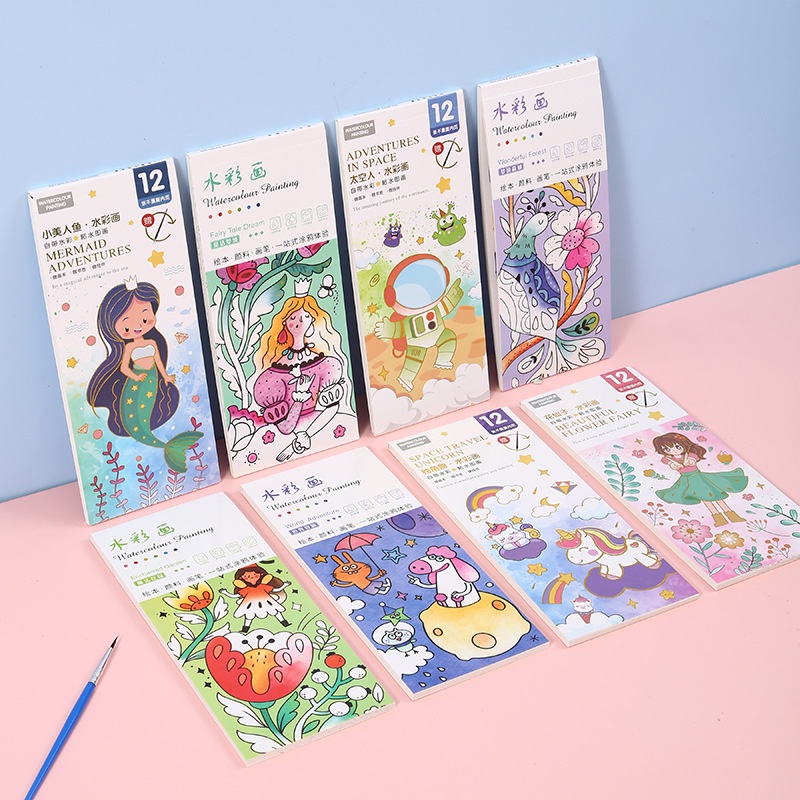Sách Tô Màu Nước Hoạt Hình Xinh Xắn Dành Cho Trẻ SG084