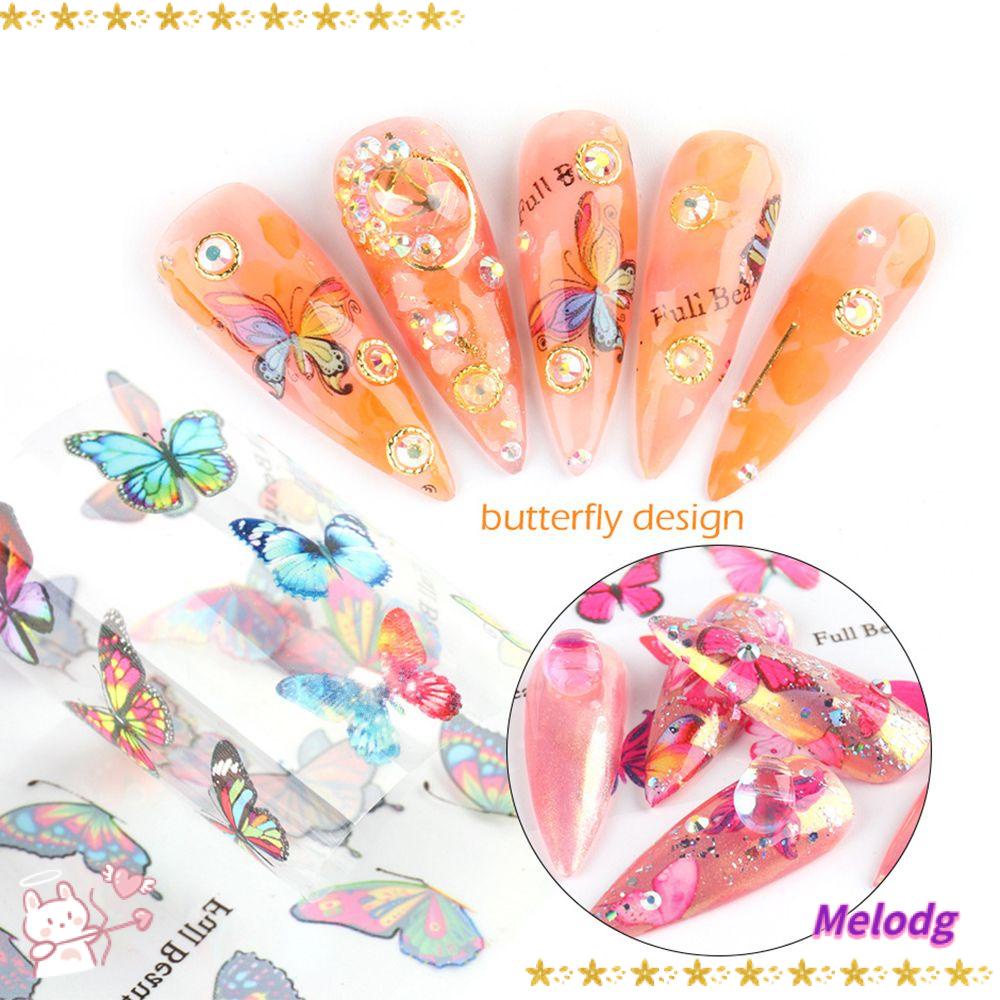 Bộ 10 Miếng Dán Trang Trí Móng Tay Họa Tiết Bầu Trời Sao Phong Cách Mùa Hè Mới