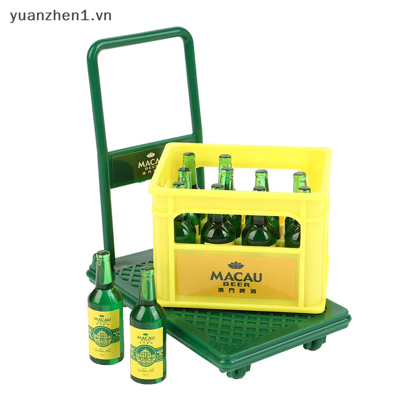 Mô Hình Xe Đẩy Bia Mini Trang Trí Nhà Búp Bê Tỉ Lệ 1 / 12