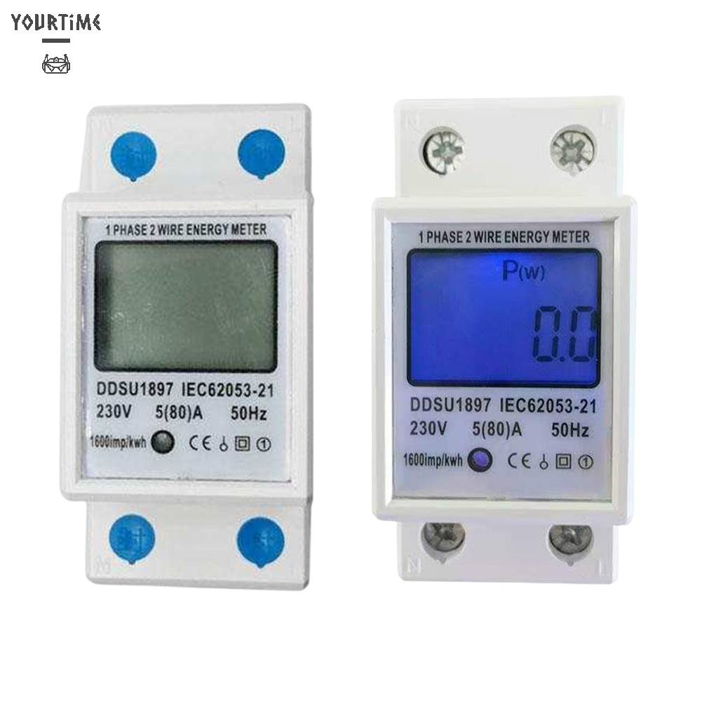 Đồng Hồ Đo Năng Lượng Kỹ Thuật Số AC 230V 5-80A