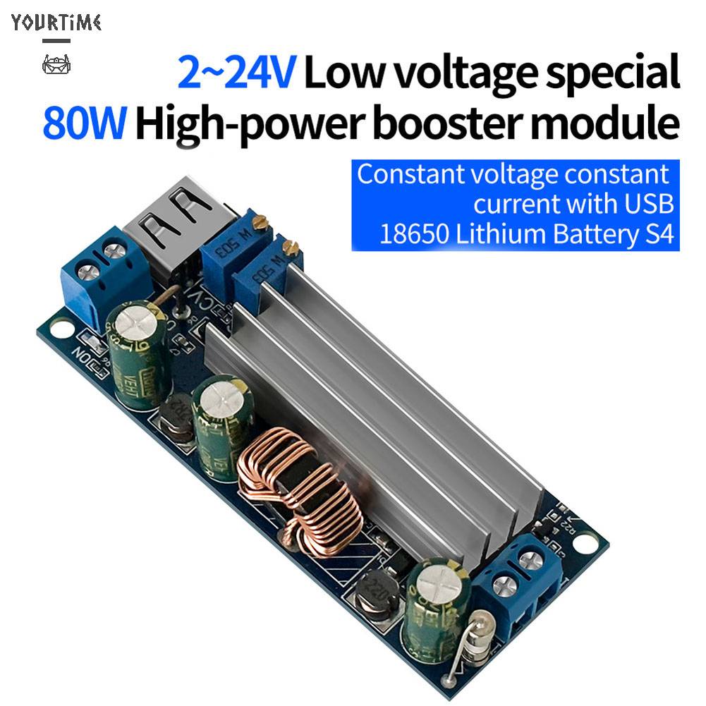Mô Đun Tăng Áp DC2-24v Sang DC3-30v 4A 80w CC CV Cho 18650