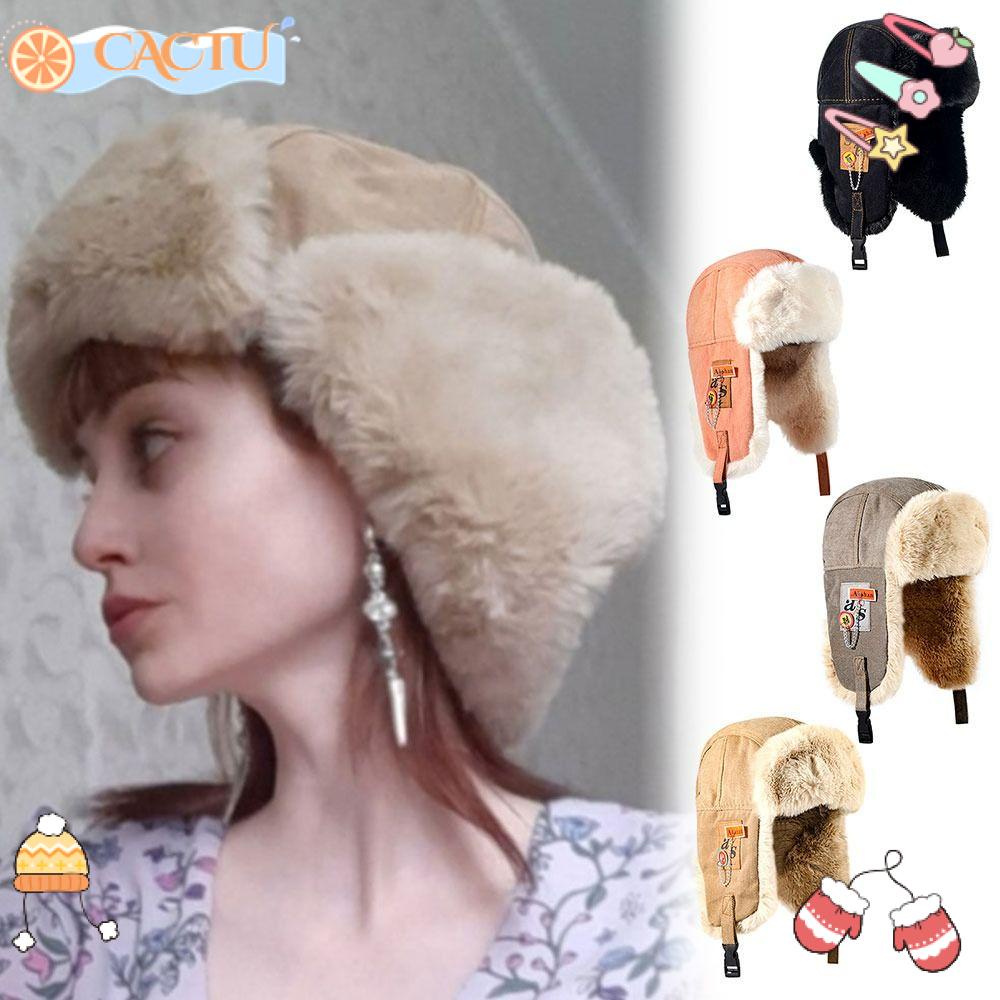 Mũ Giữ Ấm Tai Chất Liệu Dày Dặn Mềm Mại Chống Gió Thời Trang Mùa Đông