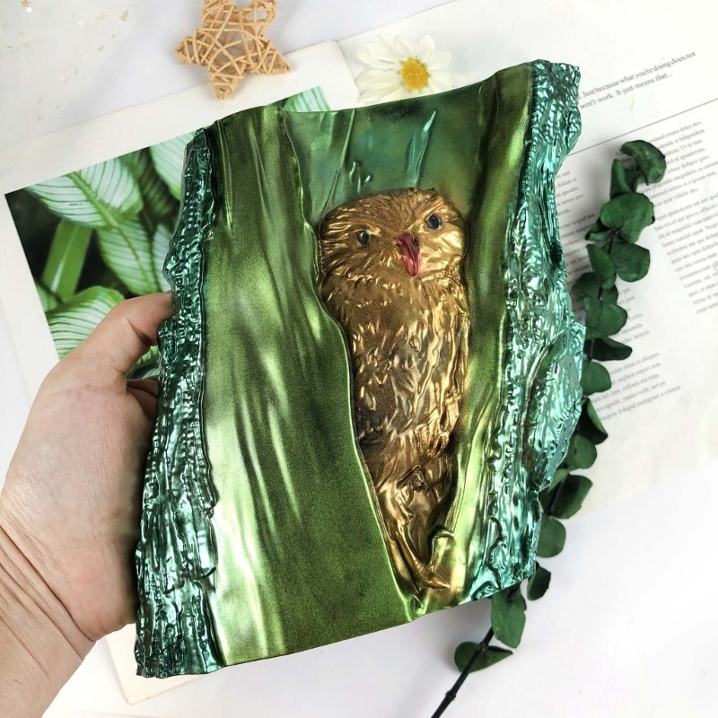 Khuôn Silicone Tạo Hình Cây Hình Đầu Mèo 3D Dùng Trang Trí Diy