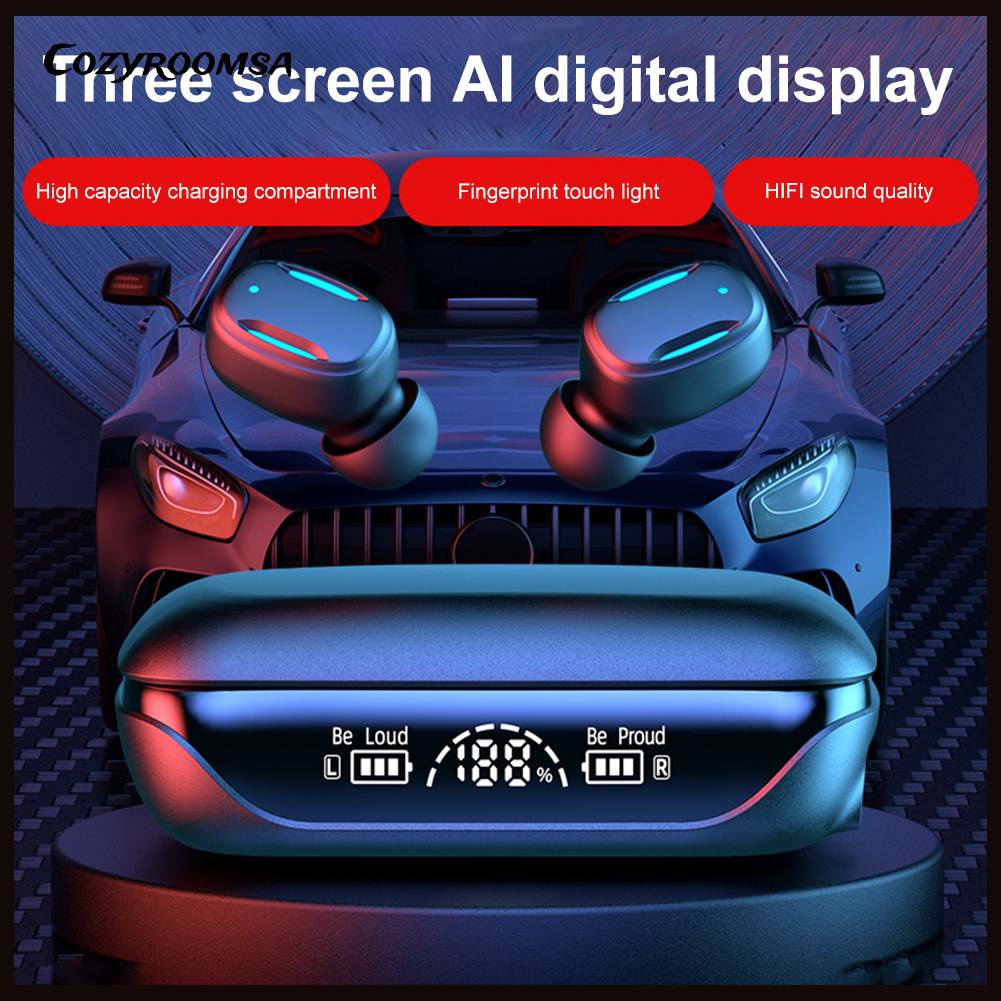 Tai Nghe Nhét Tai Bluetooth 5.3 Chống Mồ Hôi Cảm Ứng Chạm Điều Khiển Bằng Giọt Nước