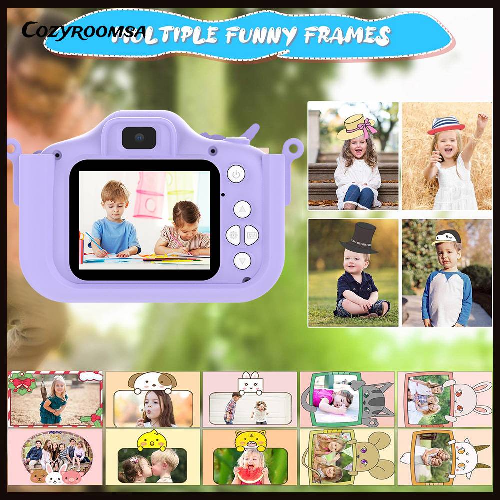 Camera Trẻ Em 1080P HD 2.0 Inch Với Thẻ Nhớ 32GB