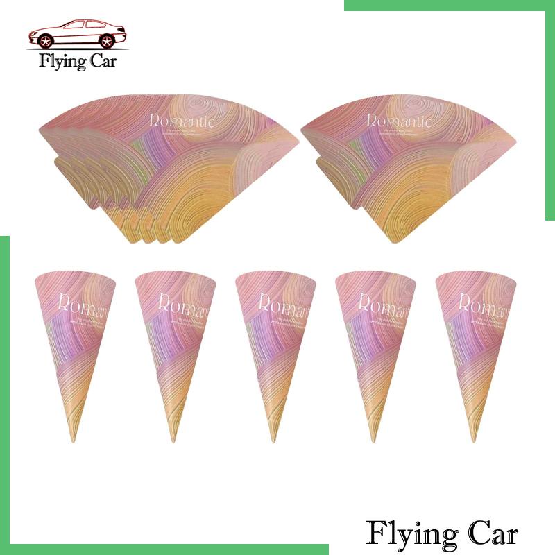 [Lzdjfmy2] Set 10 Cánh Hoa Giấy Hình Nón Làm Quà Tặng Đám Cưới Cho Cô Gái