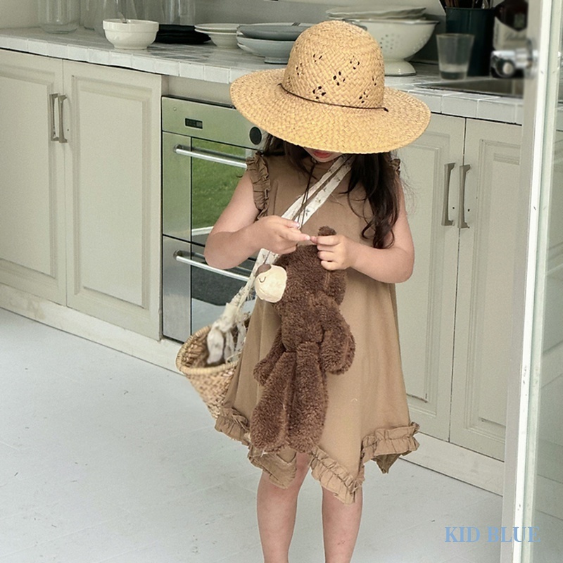 Đầm Sát Nách Cổ Tròn Màu Sắc Thanh Lịch