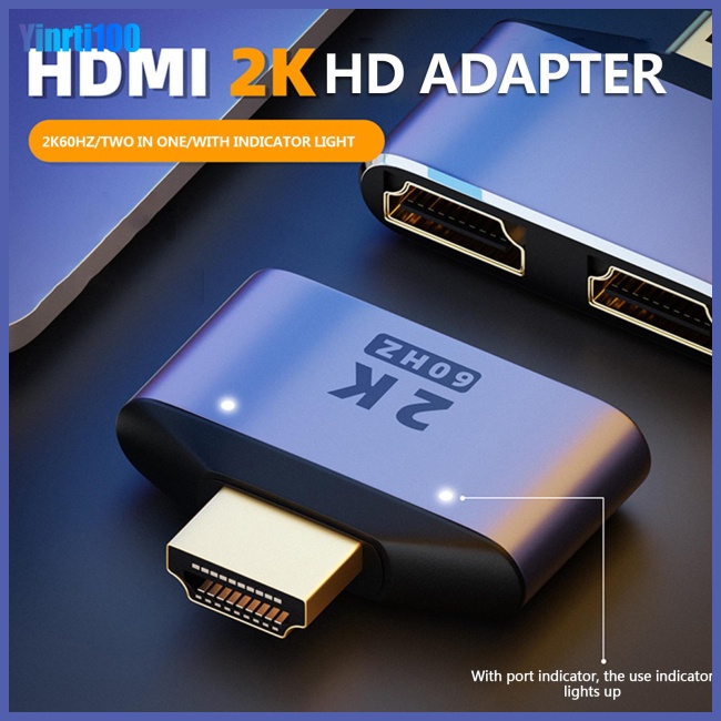 Bộ Chuyển Đổi Đa Phương Tiện Hdmi 2K Có Đèn Báo 1 Sang 2 Cho Hdtv