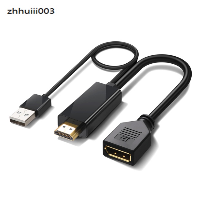 Dây Cáp Chuyển Đổi HDTV Sang DP 4K 60hz 0.3m Chuyên Dụng