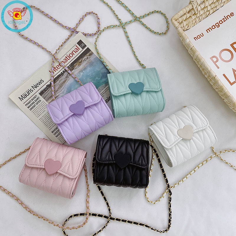 Iq Túi Đeo Chéo Vai Có Dây Xích Phiên Bản Hàn Quốc Xiaoxiangfeng Phụ Kiện Túi Đeo Chéo Cho Bé Gái Nhỏ