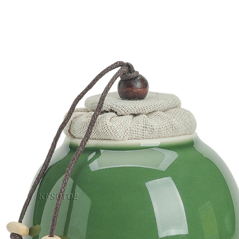 [Kesoto2] Hộp Đựng Trà Bằng Sứ Cao 9.5cm