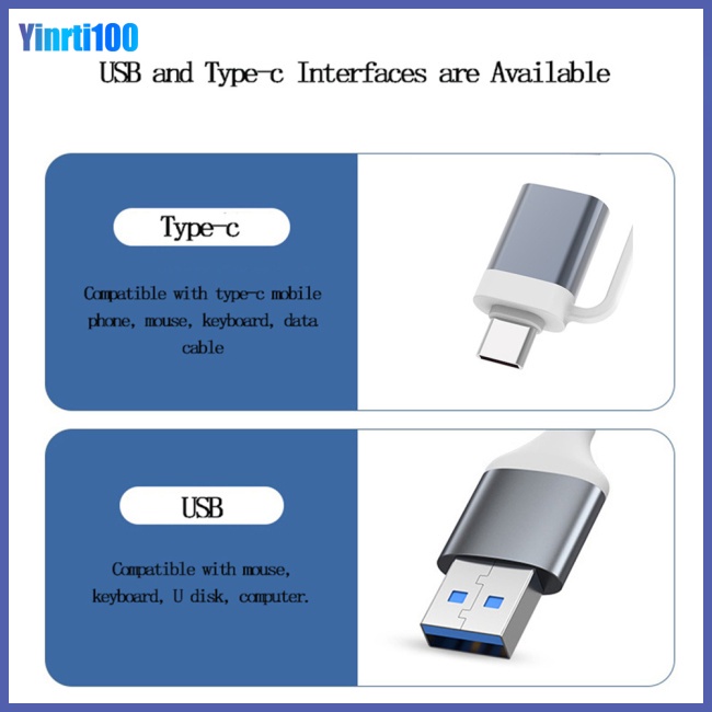 Bộ Chia 4 Cổng Usb Type C 3.0 Otg Tương Thích Với Huawei Xiaomi Macbook Pro 13 15 Air