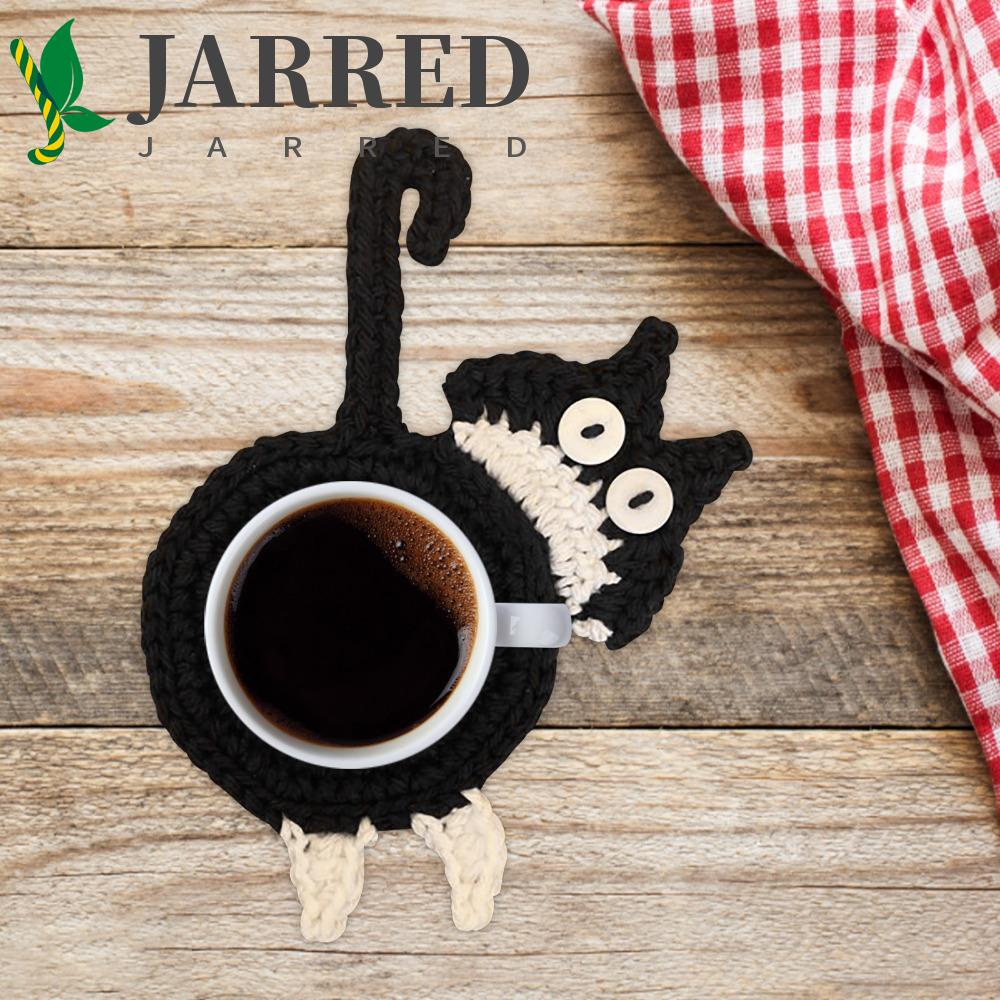 Đế Lót Cốc Cà Phê Cách Nhiệt Chống Trượt Hình Mông Mèo Đa Năng