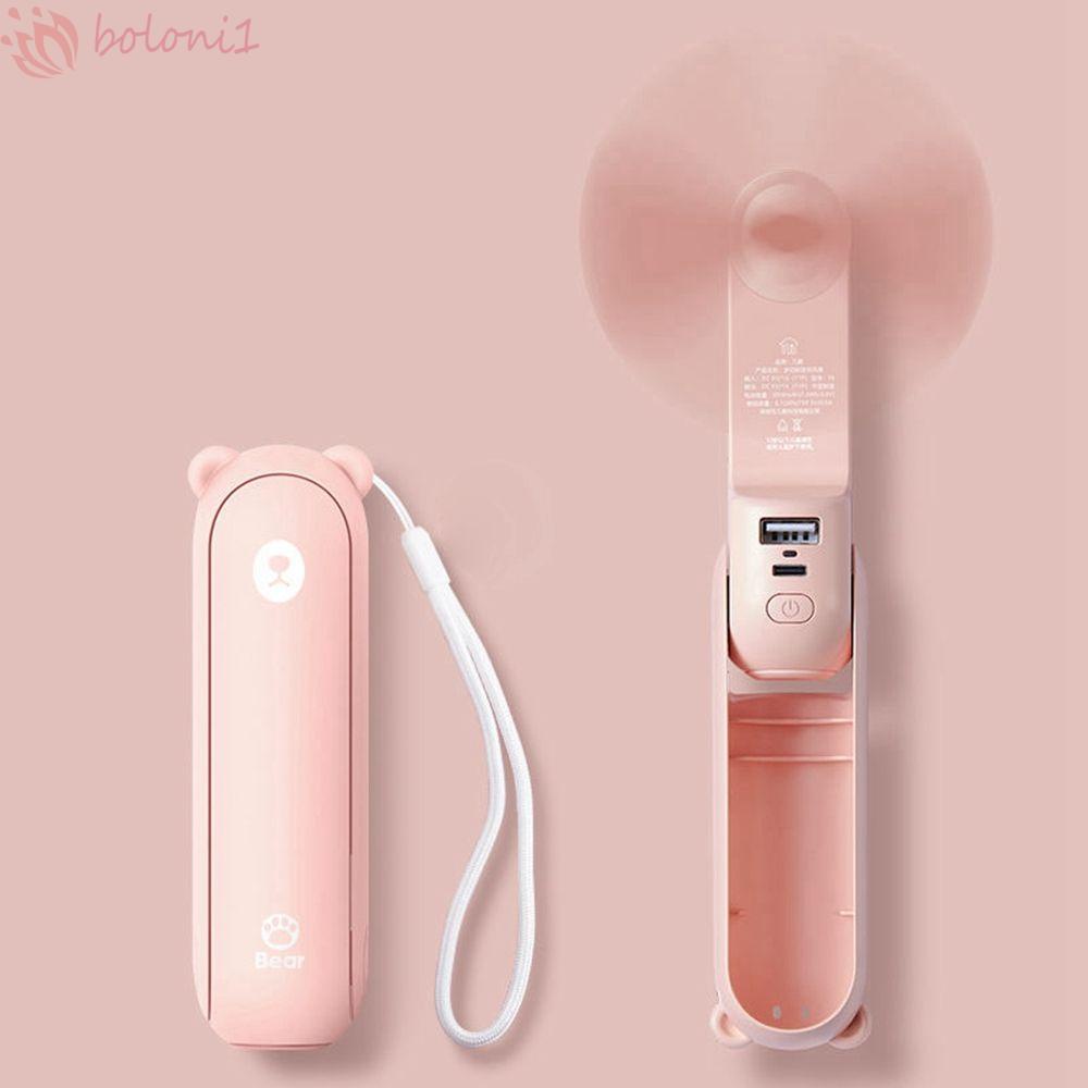 Quạt Làm Mát Cầm Tay Có Đèn Pin Và Sạc Dự Phòng USB Dùng Khi Đi Du Lịch Ngoài Trời