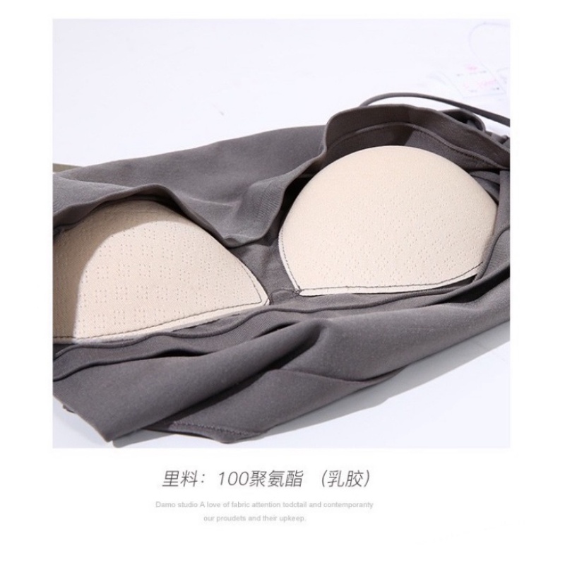 Áo Ngực Cotton Siêu Co Giãn Có Đệm Ngực - Women's Strap Tops With Chest Pads Cotton
