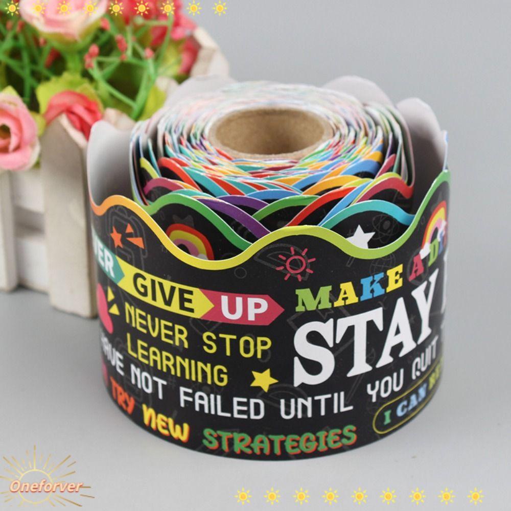 Miếng Dán Trang Trí Lớp Học Họa Tiết Chữ FOREVER Border Độc Đáo DIY