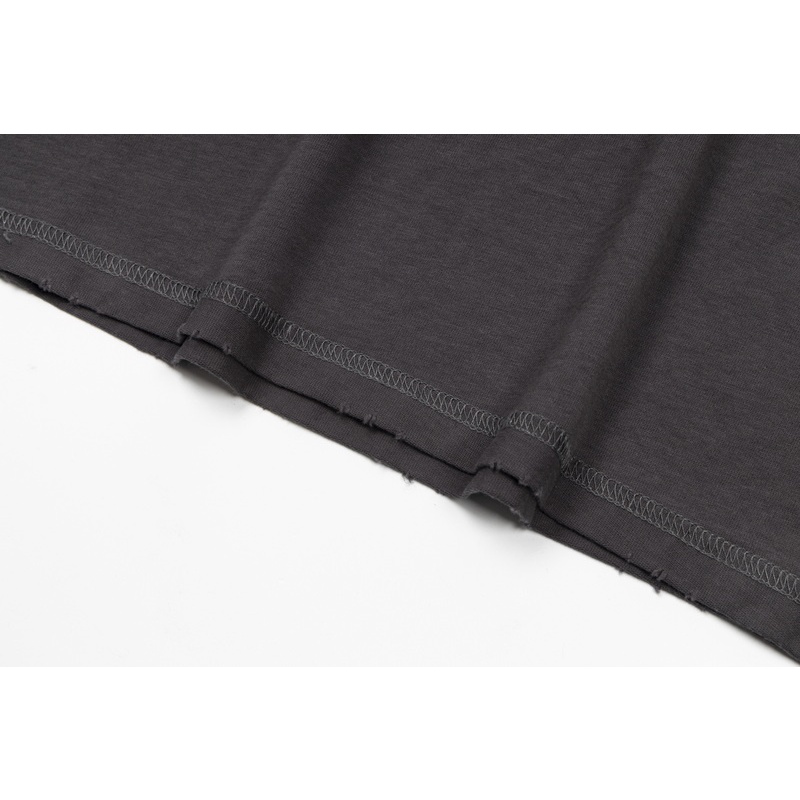 A-sk-áo Thun Tay Ngắn Dáng Rộng Phiên Bản Cao Cấp Thời Trang Đường Phố Mới Nhất Phun Sương Trực Tiếp Kỹ Thuật Số Rubbed Edge Wash Cho Nam Và NữFgtyd