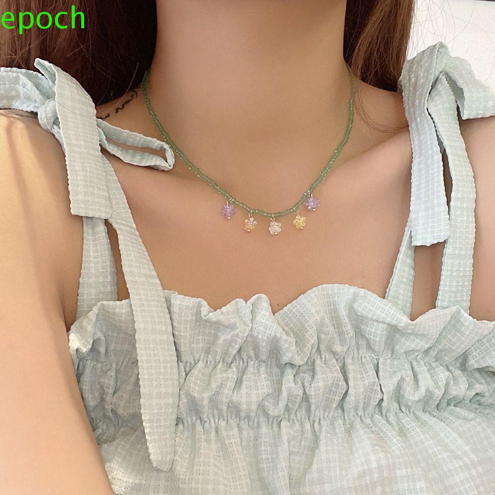 Epoch Vòng cổ Xỏ Hạt Resin Nhiều Màu Phong Cách Hàn Quốc Dành Cho Nữ