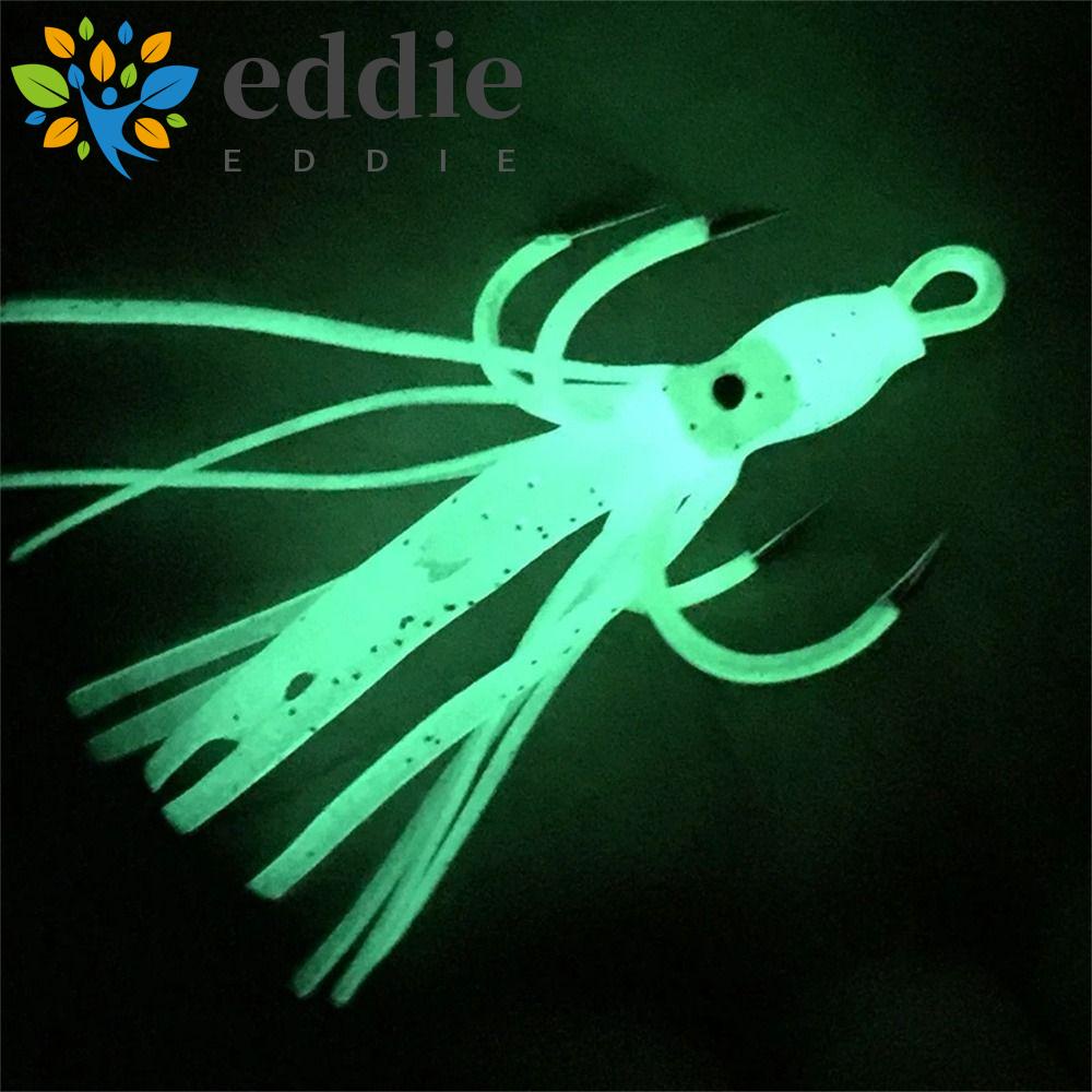 Mồi Câu Cá Giả Hình Con Mực Mềm Phát Sáng Trong Bóng Tối 26EDIE