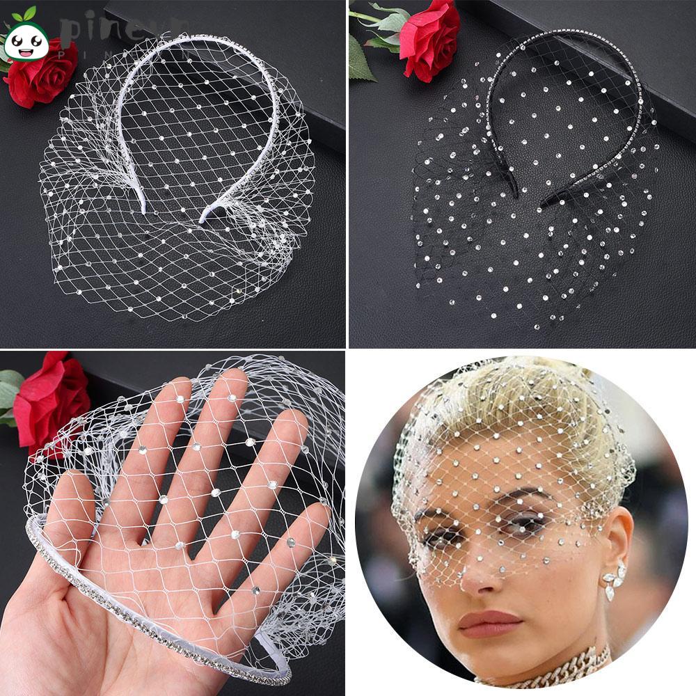 Mạng Che Mặt Trang Trí Tóc Cho Cô Dâu Ngày Cưới