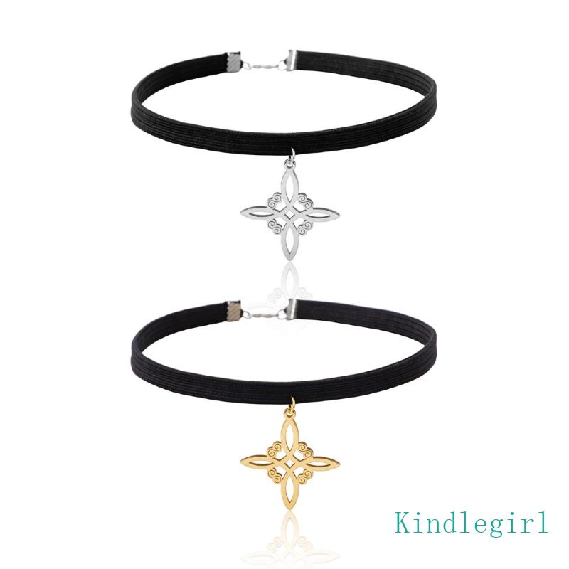 Vòng Cổ Choker Mặt Hợp Kim Phong Cách Gothic Thời Trang