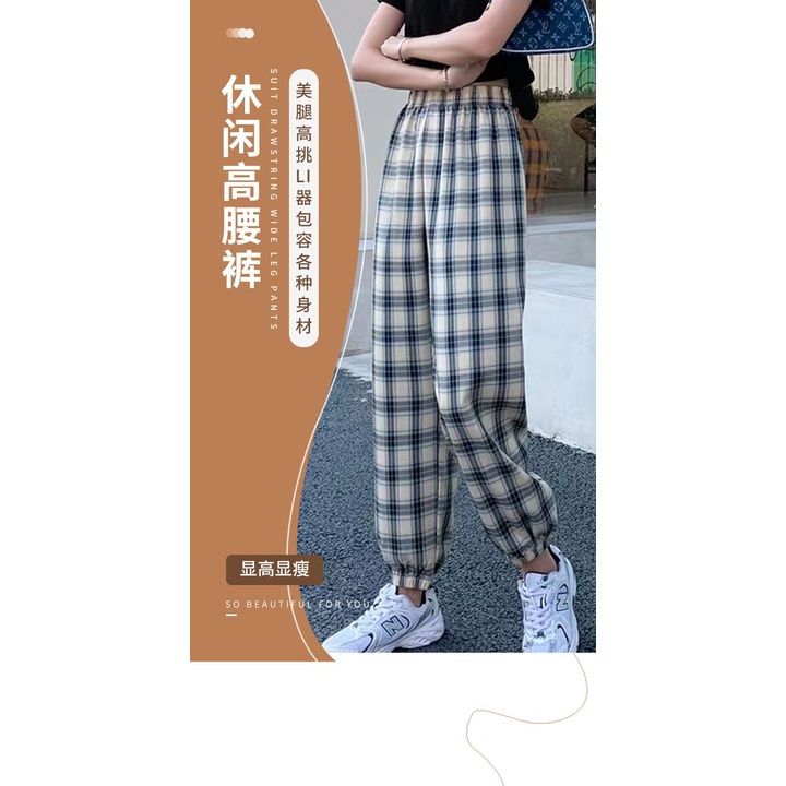 Quần Harem Lụa Lạnh Dáng Suông Rộng Dây Rút Thời Trang Mùa Hè Dành Cho Nữ