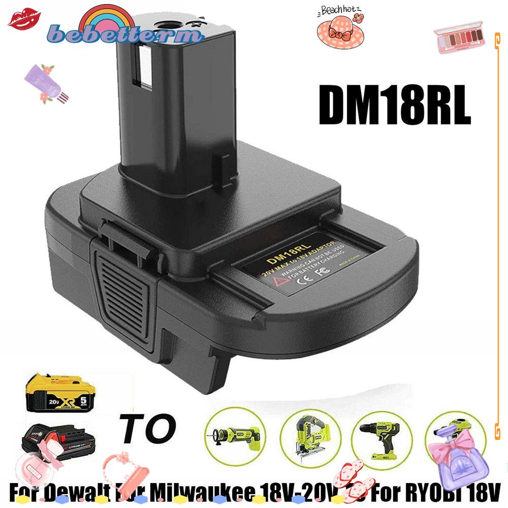 Nguồn Pin Li-ion DM18RL Màu Đen Chuyên Dụng Cho Dewalt Milwaukee 18V-20V To RYOBI 18V