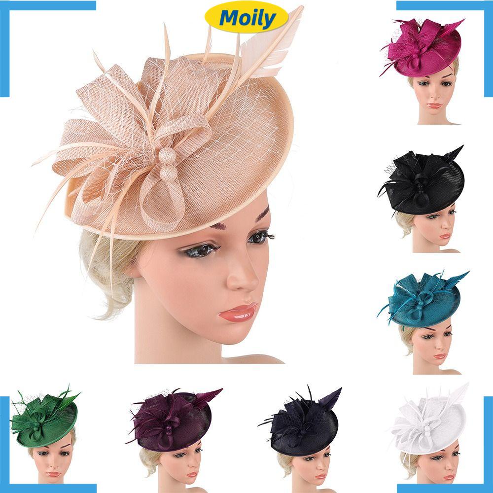 Mũ Đội Đầu Đính Hoa Phong Cách Vintage Dành Cho Tiệc Cưới