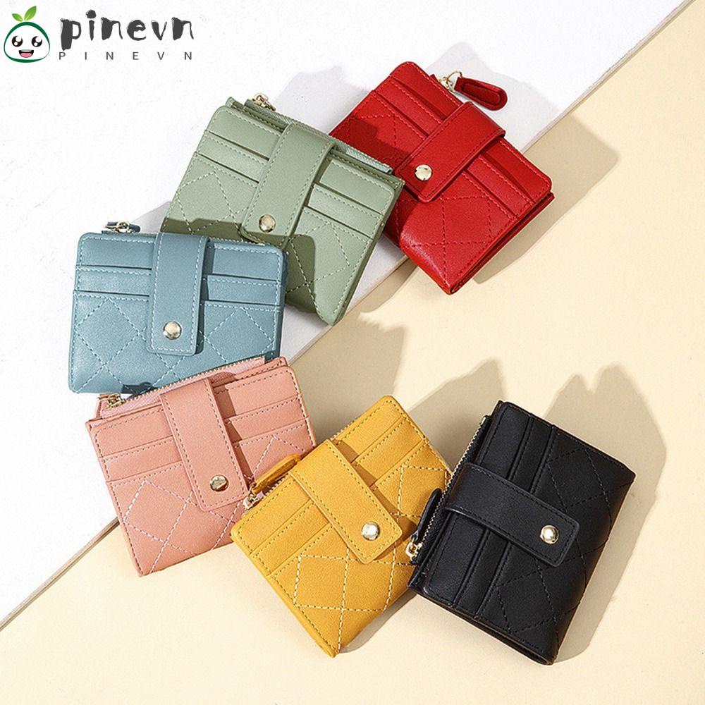 Ví Nhỏ Màu Trơn Có Khóa Kéo Thời Trang