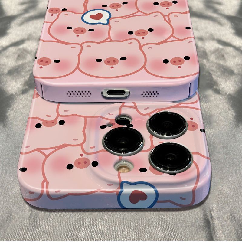 Ốp Điện Thoại Mềm Chống Sốc Cho Plus Max13 plusmax13781114Ốp Điện Thoại Họa Tiết Chú Heo Đơn Giản Thời Trang Cho Iphone126In CEA8 Cea126 Pro