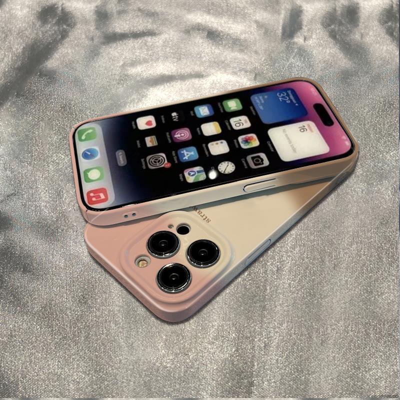 Ốp Điện Thoại Chống Sốc Họa Tiết Dâu Tây Mocha Cho Iphone Plus 13 6In 1211 14 Pro 78