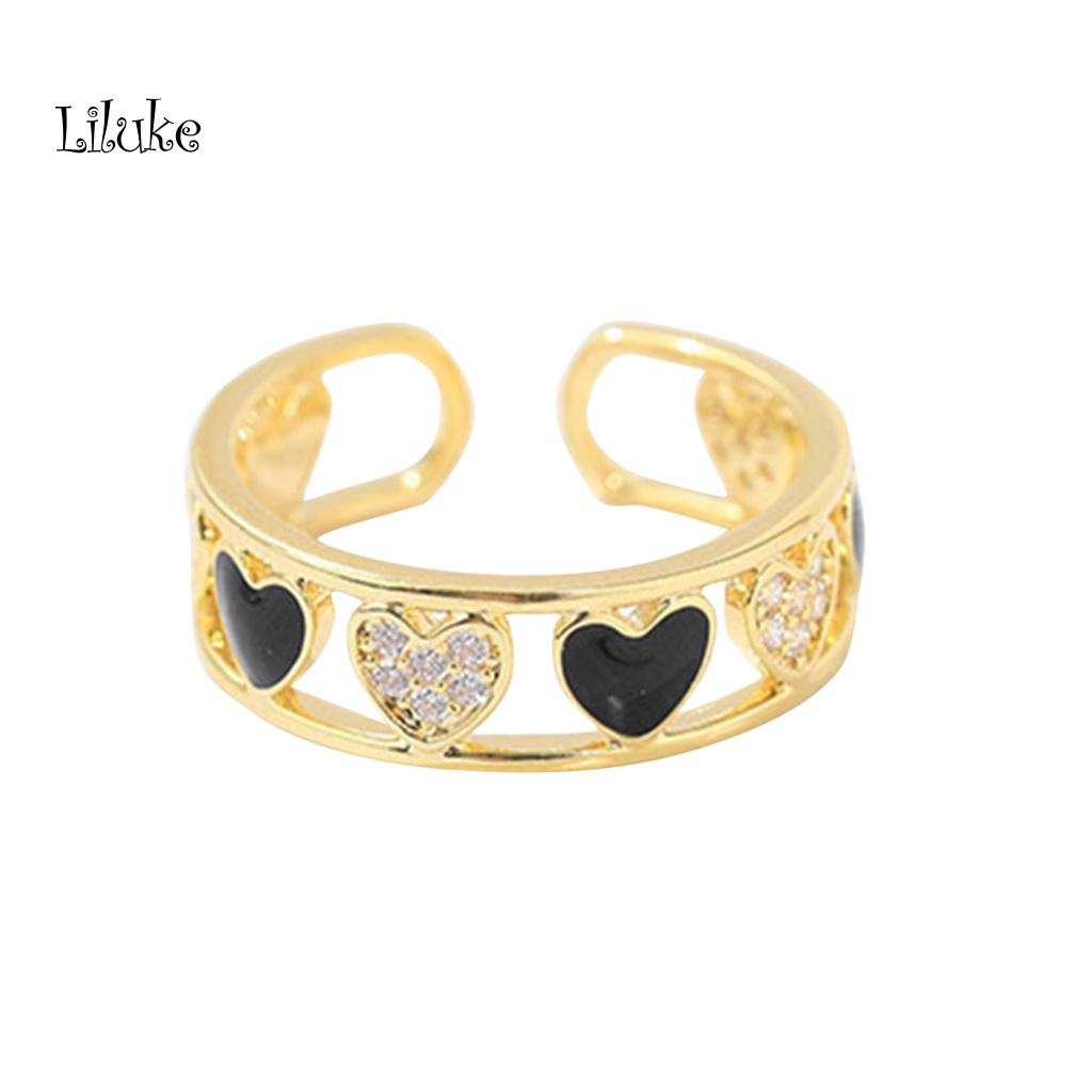 Nhẫn Hợp Kim Trang Trí Hình Trái Tim Thời Trang Cho Nữ