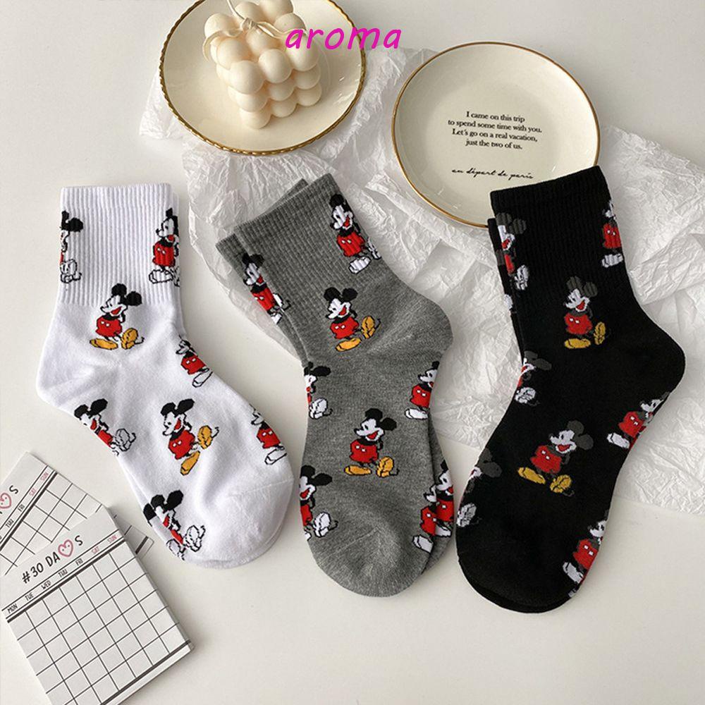 Vớ Cotton Thoáng Khí Phong Cách Harajuku Nhật Bản Thời Trang Thu Đông Cho Nữ