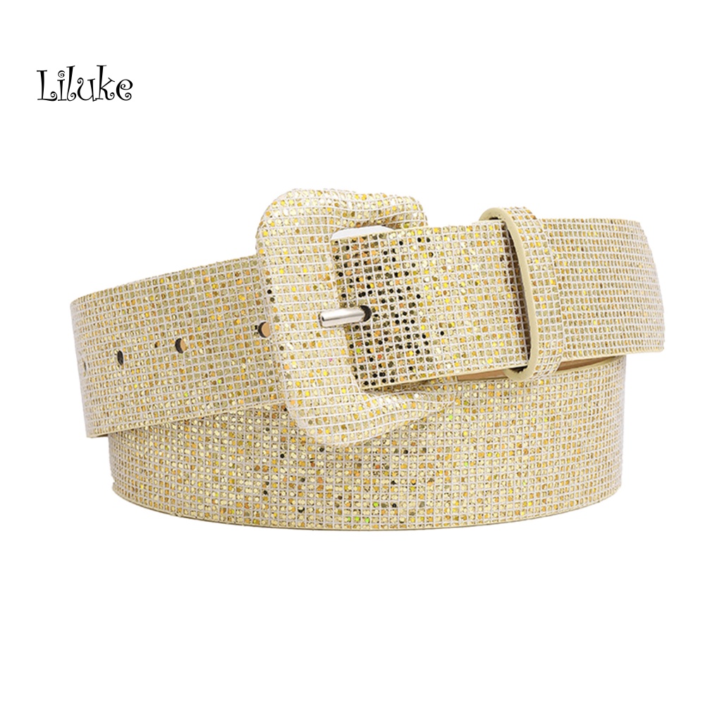 Thắt Lưng Nữ Đính Kim Sa Lấp Lánh Thời Trang