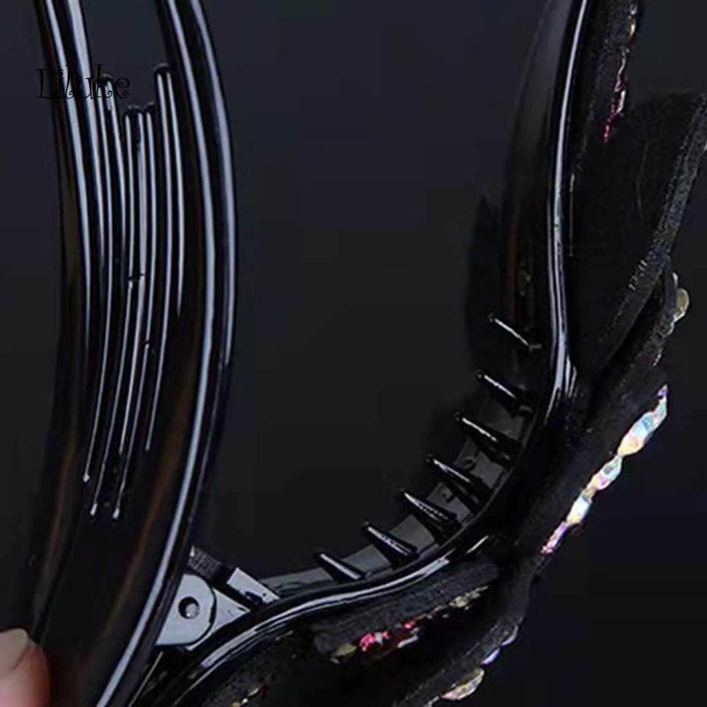 Kẹp Tóc Hợp Kim Trang Trí Trái Tim Đính Đá Xinh Xắn Cho Nữ